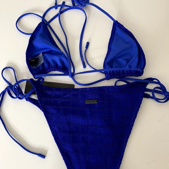 Triangl Vinca Balearic Blue Set Womens New LAage - Picture 14 of 16